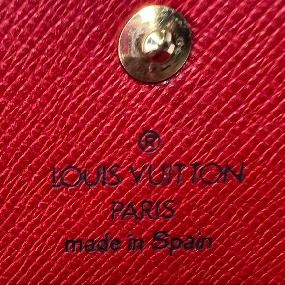 ❤️LOUIS VUITTON Red Epi Porte Tresor International Long Wallet | PRELOVED❤️‼️ - Picture 5 of 13